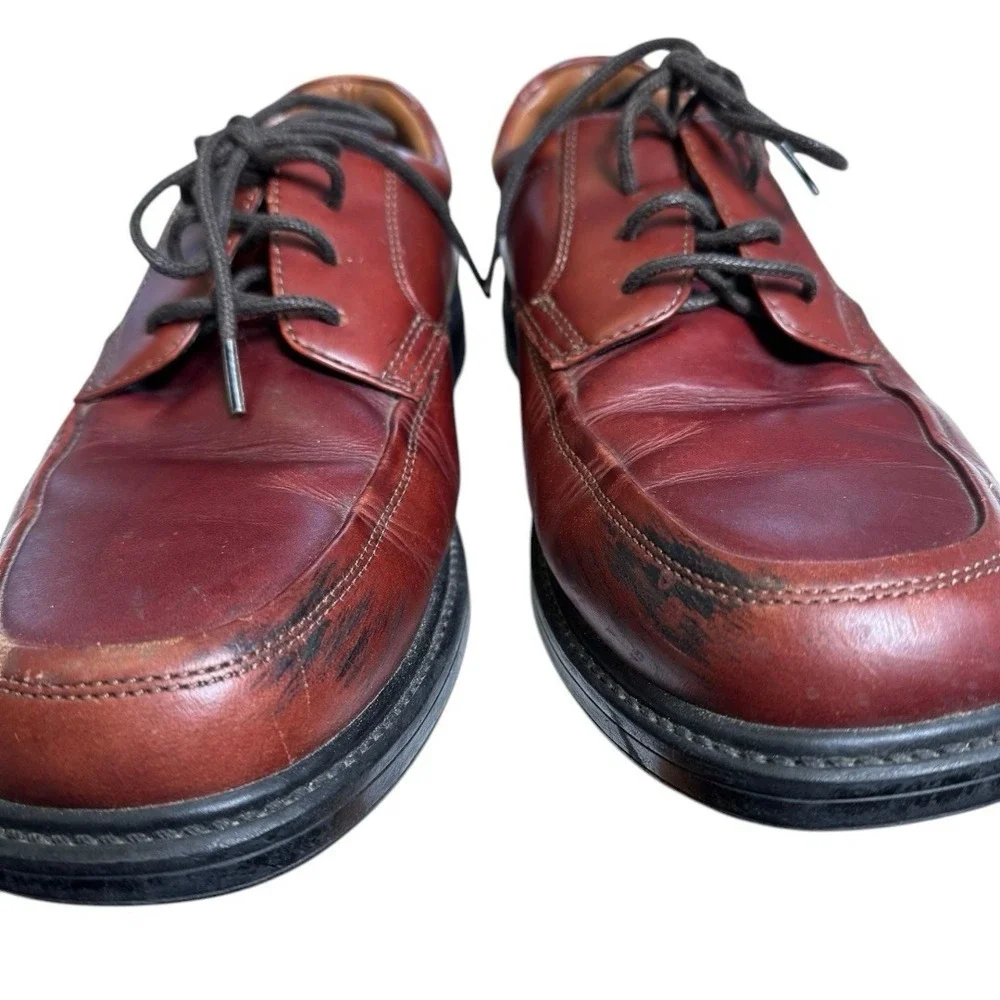 Nunn Bush Men's Brown Leather Dress Casual Oxford‎ Shoes - Size 10 Vintage SU